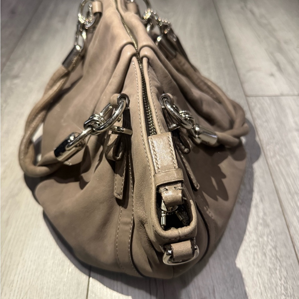 COACH Y2K Madison Sophia Gray Leather Shoulder Purse J1293-F22563 Shimmering - Picture 7 of 7